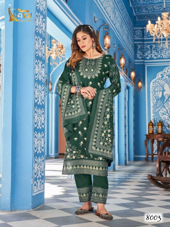 V4you Nykaa Vol 8 Ethnic Wear Wholesale Printed Readymade Suits